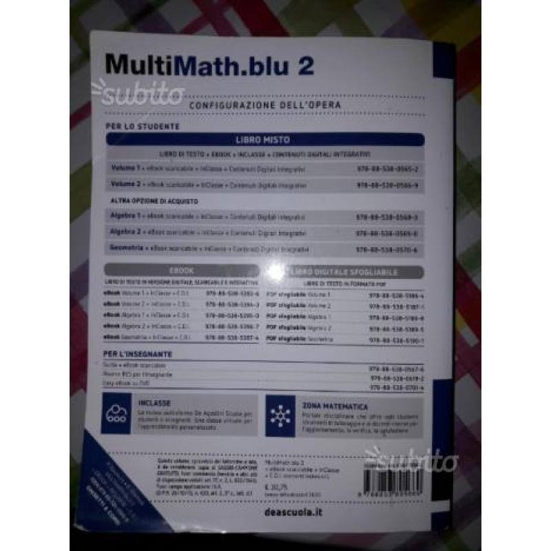 Multimath blu. ISBN 9788853805669